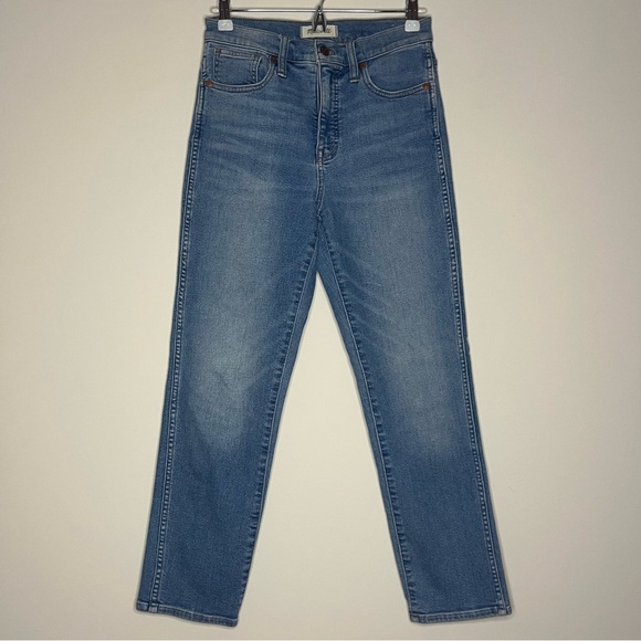 MADEWELL Stovepipe Medium Wash Blue Jeans - Picture 2 of 7